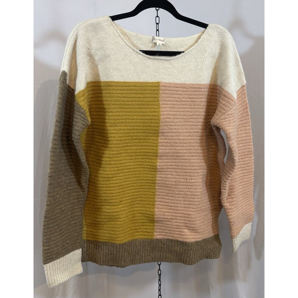 🔥SALE🔥 Altard State Cozy Rib Knit Colorblock Long Sleeve‎ Sweater Size M